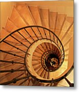 Spiral Staircase Metal Print
