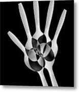 Spoons Abstract: Xray Metal Print