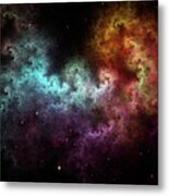 Squiggley Nebula Star Dust Cloud Crqenh Metal Print