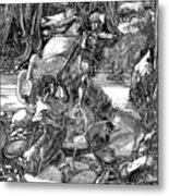 St George And The Dragon, 1901 Metal Print