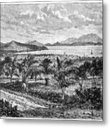 St Kitts, View Taken From Nevis, C1890 Metal Print