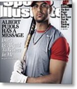 St. Louis Cardinals Albert Pujols Sports Illustrated Cover Metal Print