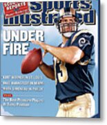St. Louis Rams Qb Kurt Warner, 2003 Nfl Football Preview Sports Illustrated Cover Metal Print