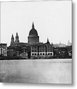 St Pauls From River Metal Print