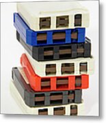 Stack Of 8-track Tapes From The Metal Print