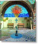 Stained Glass Factory In Cabo Metal Print