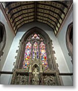 Stained Glass Windows In St. Andrews Metal Print