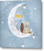 Starlight Wishes With You Metal Print