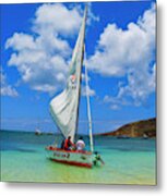 Stay Up 2 Sailing In Anguilla Metal Print