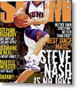 Steve Nash Is No Joke Slam Cover Metal Print
