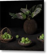 Still Life With Brussel Sprouts Metal Print