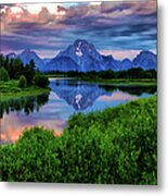 Stormy Morning In Jackson Hole Metal Print