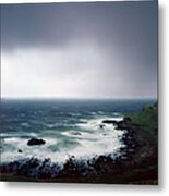 Stormy Northern Ireland Coast Metal Print