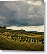 Stormy Sky At Tuscany Metal Print