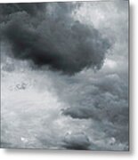 Stormy Sky With Dark Nimbus Thunder Metal Print