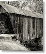 Stovall Mill Covered Bridge And Chickamauga Creek 3 Metal Print