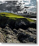 Strathy Point Lighthouse In Scotland Metal Print