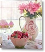 Strawberry Breakfast Metal Print