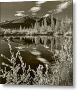 Sundance Range And Vermilion Lakes Metal Print