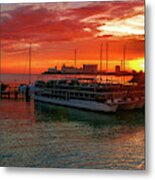 Sunrise In Cancun Metal Print