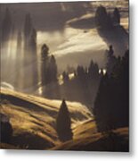 Sunrise In Dolomites Metal Print