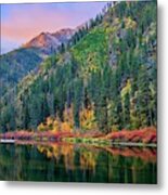 Sunrise In The Canyon Metal Print