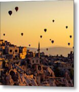 Sunrise Over Cappadocia Metal Print