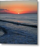 Sunrise Over The Ocean - Ocean Isle Beach North Carolina Metal Print