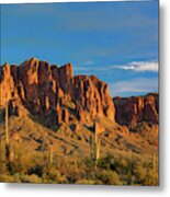Sunset At Superstition Mountain Metal Print