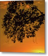 Sunset By The Pier Metal Print