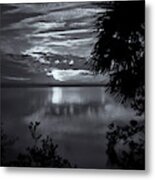 Sunset In Black And White Metal Print
