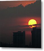 Sunset In The City Metal Print
