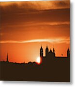 Sunset In Worms Metal Print