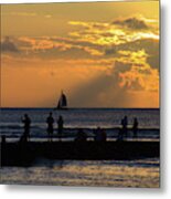 Sunset On A Perfect Day Metal Print