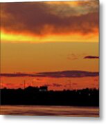 Sunset On The Delaware No. Three Metal Print