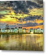 Sunset Over Market Commons Metal Print