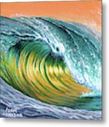 Surf Into The Sunset Metal Print