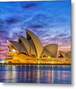 Sydney Opera House At Dawn Metal Print