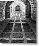 Symmetry In Black And White Metal Print