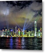 Symphony Of Lights Hong Kong Metal Print