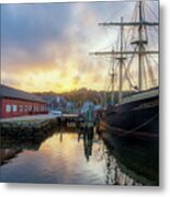 Tall Ship In Mystic Seaport Metal Print
