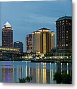 Tampa Skyline Metal Print