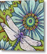 Tapestry Dragonfly Metal Print