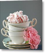 Teacups And Candy Metal Print