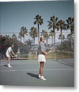 Tennis In San Diego Metal Print