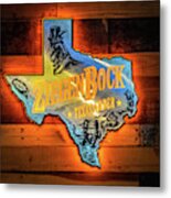 Texas Amber Metal Print