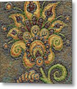Textured Tapestry 8 Metal Print