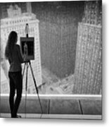 The Architecture Painter Metal Print