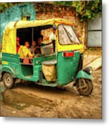 The Bajaj Auto-rickshaw In India Metal Print