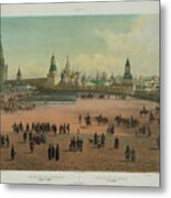 The Basil Cathedral At The Red Square Metal Print